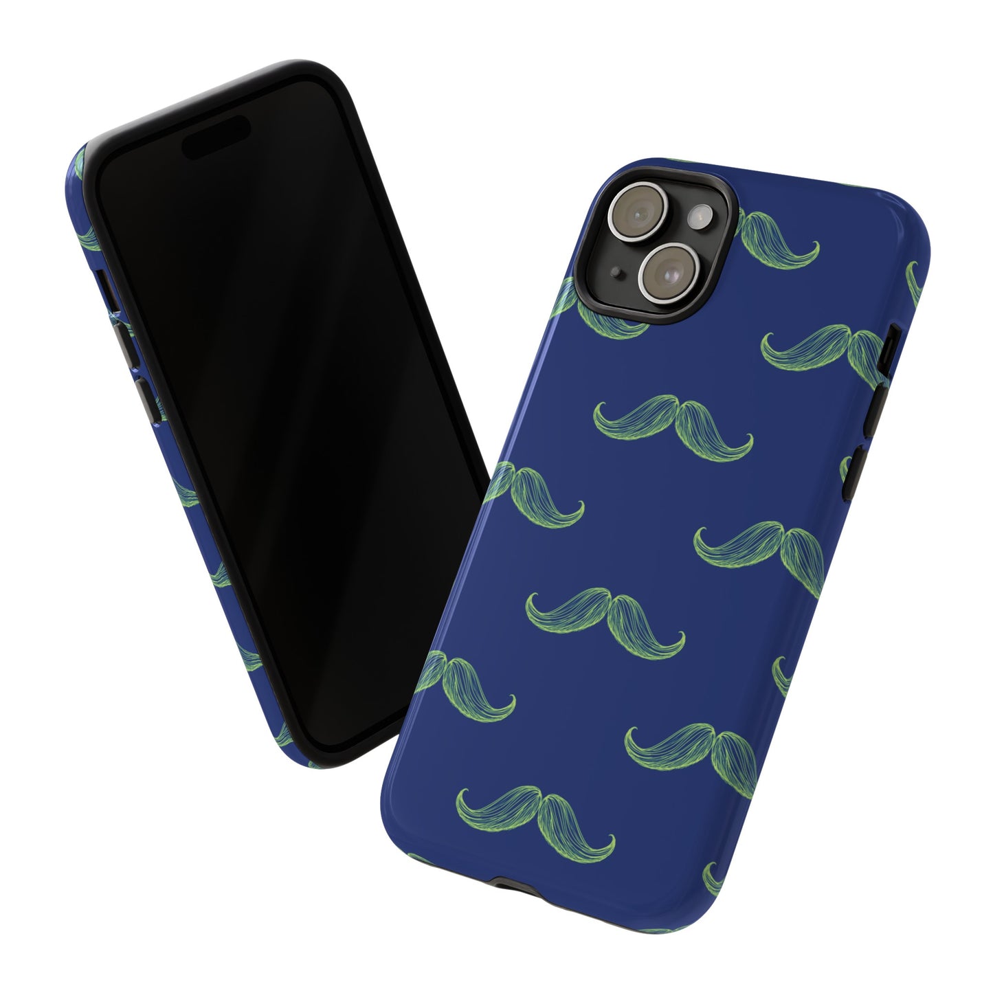 Blue 'Stache Tough Phone Case