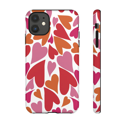 Heart Charmer on White | Tough Phone Case