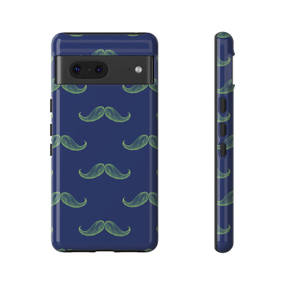 Blue 'Stache Tough Phone Case