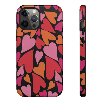 Heart Charmer on Black | Tough Phone Case