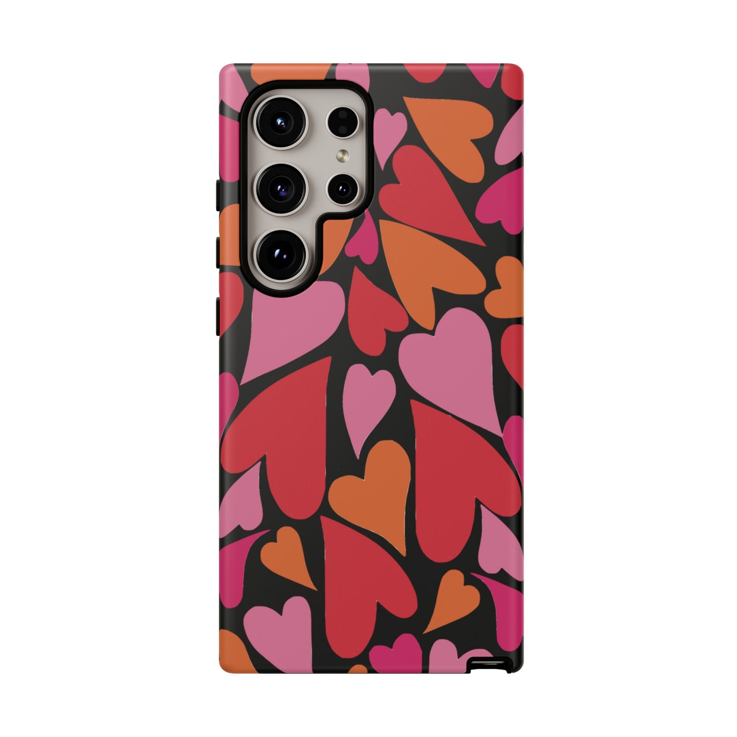 Heart Charmer on Black | Tough Phone Case