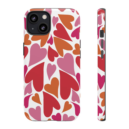 Heart Charmer on White | Tough Phone Case