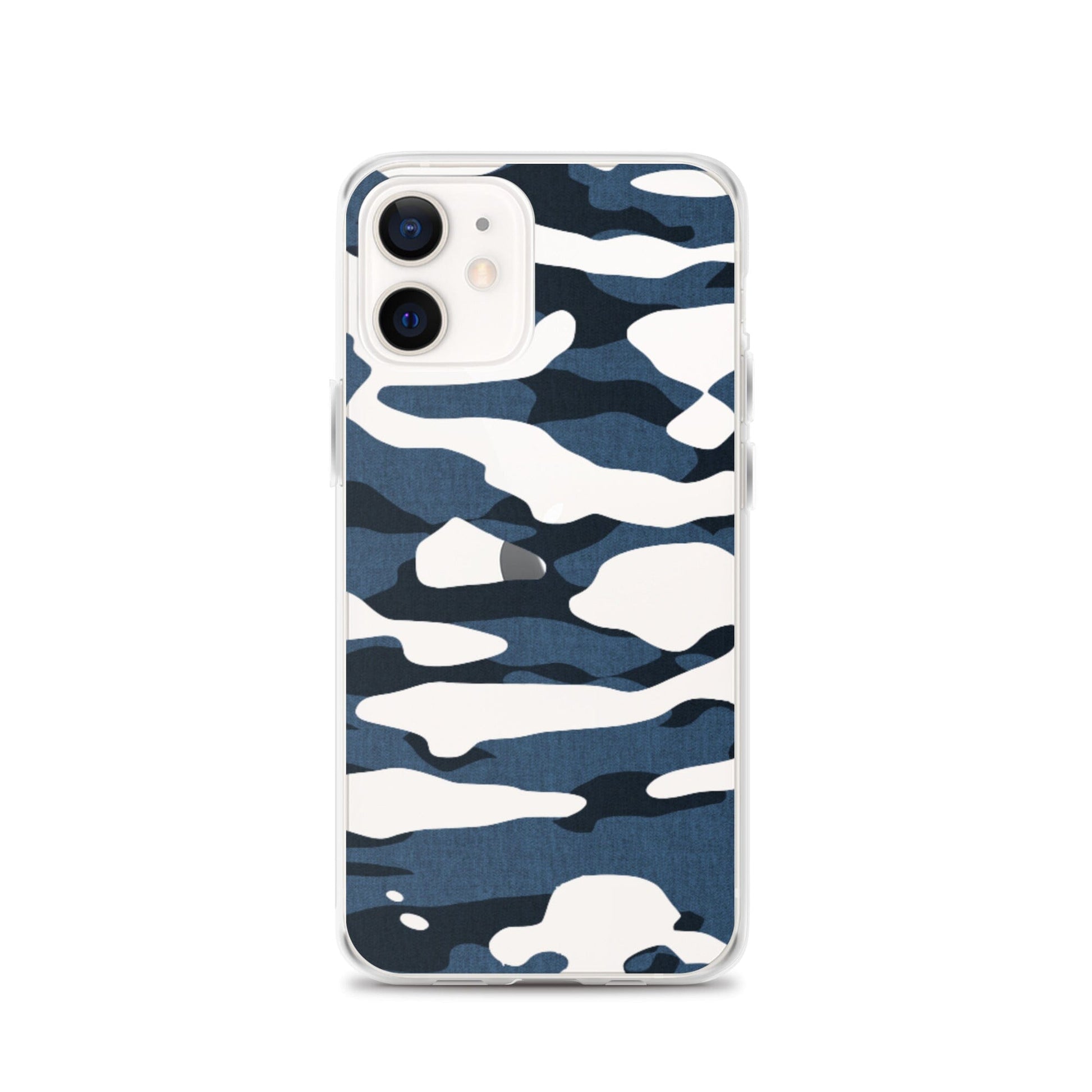 Blue Camo | Clear Phone Case 