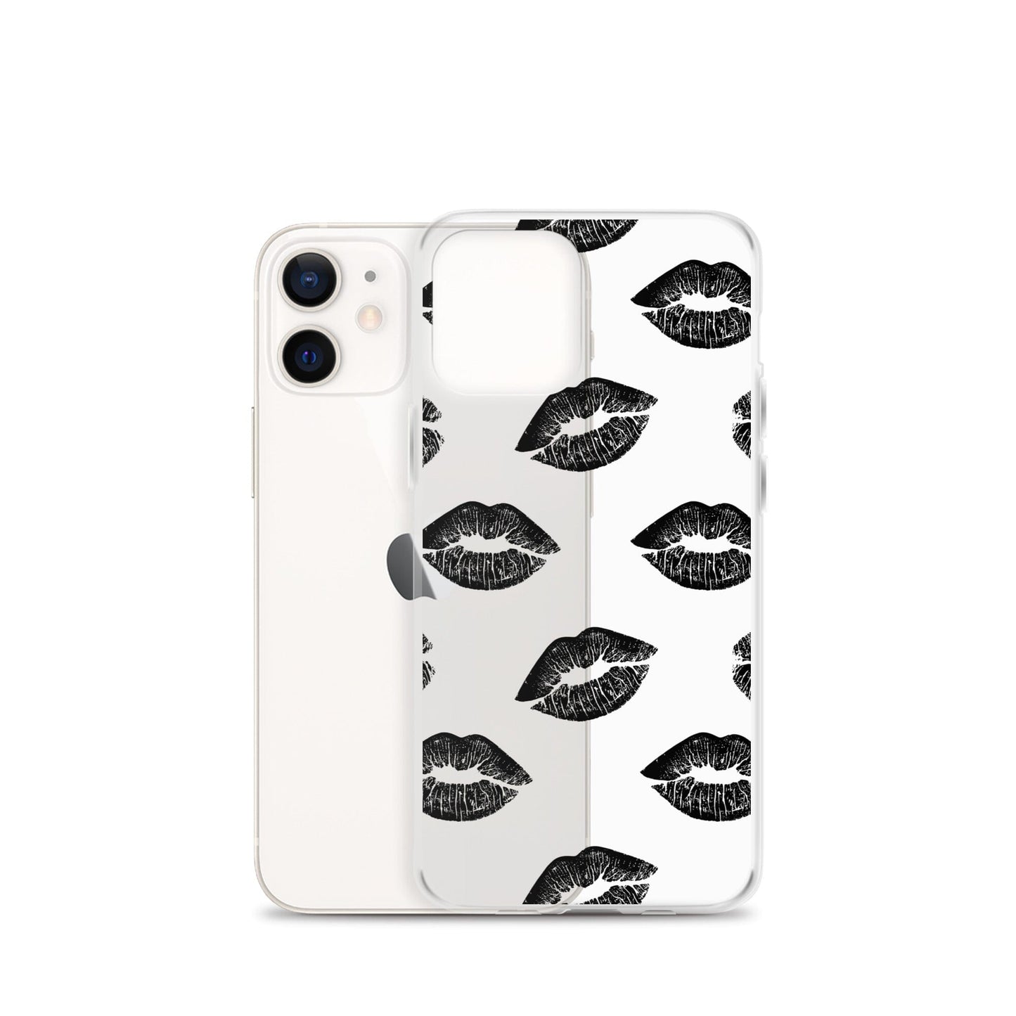 Lips in Black | Clear iPhone® Case 