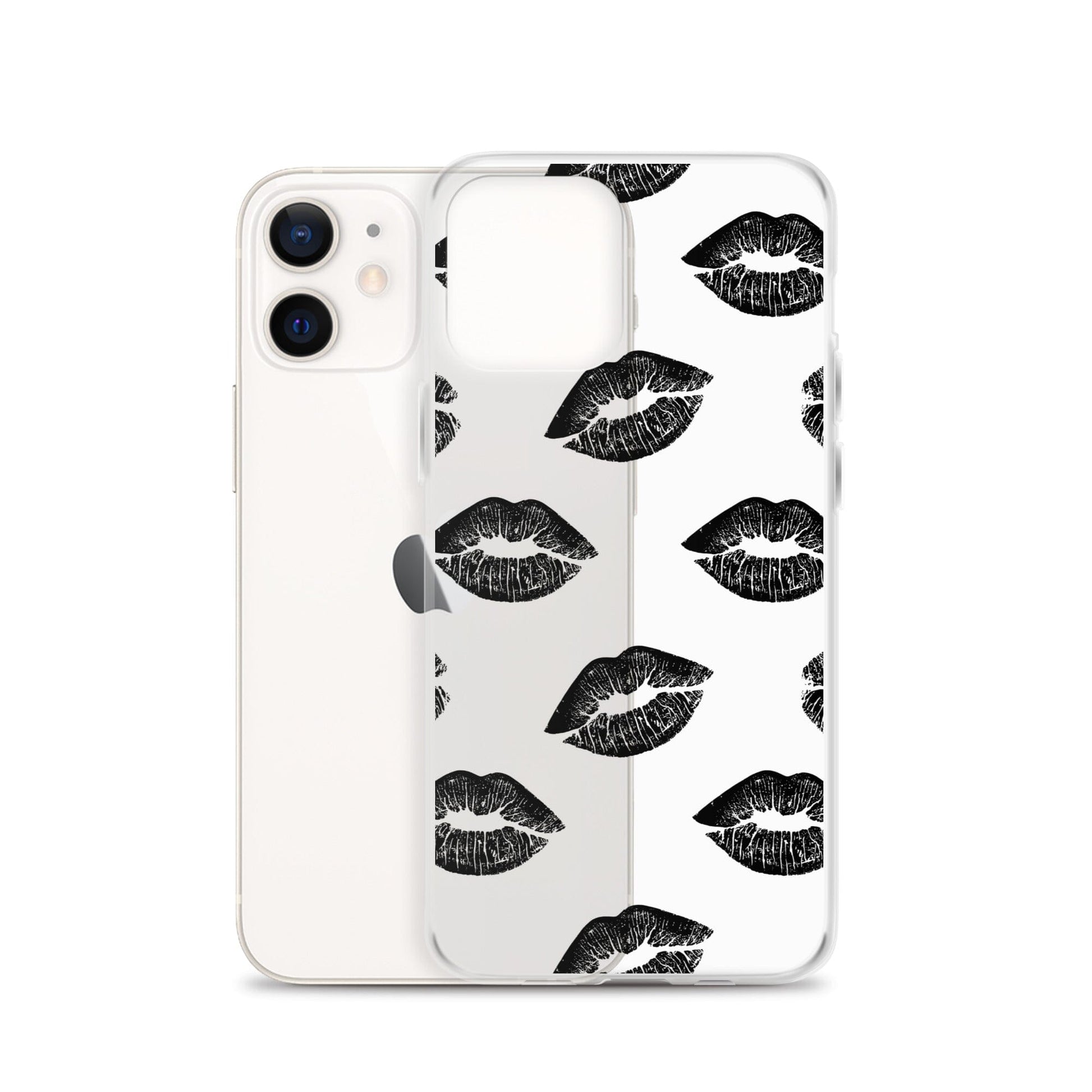 Lips in Black | Clear iPhone® Case 