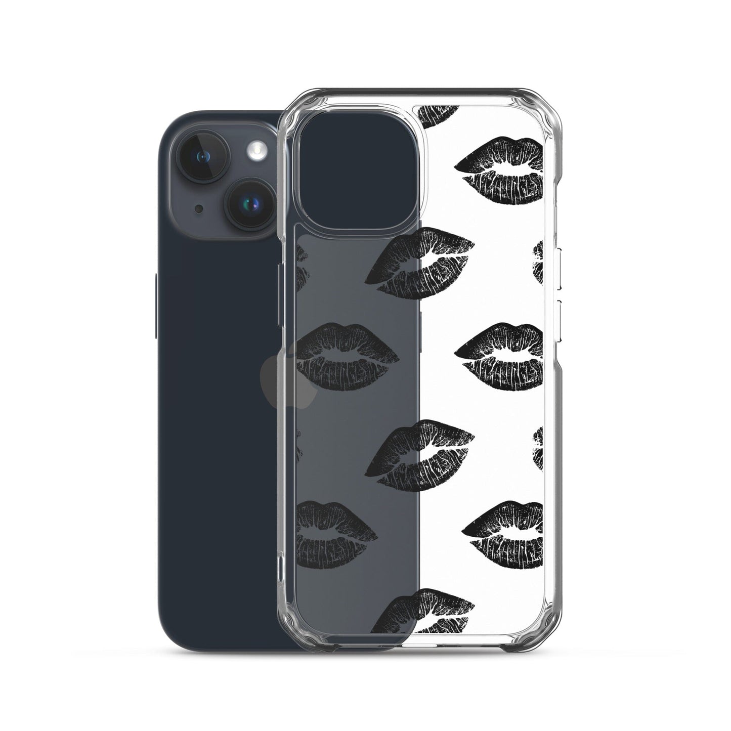 Lips in Black | Clear iPhone® Case 