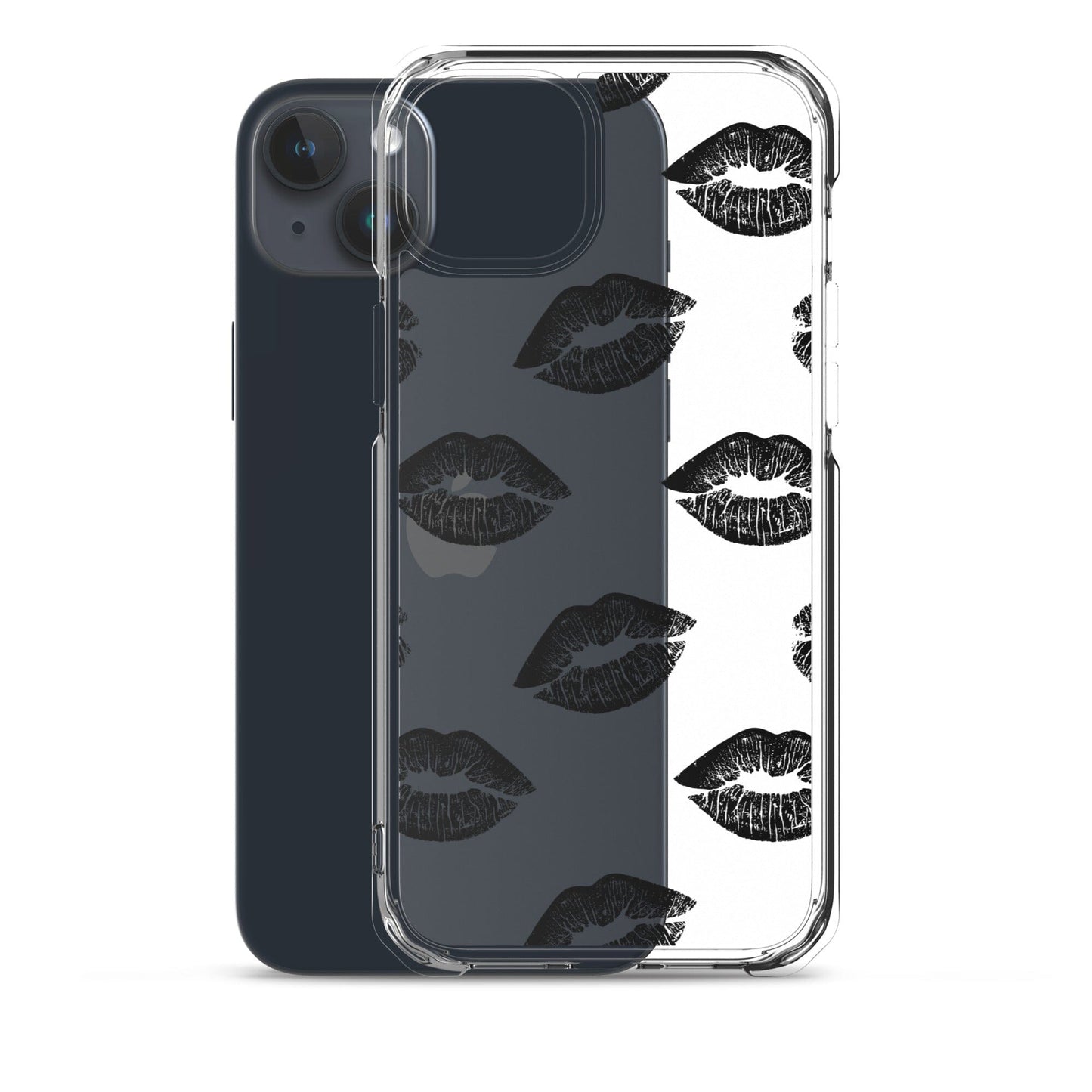 Lips in Black | Clear iPhone® Case 