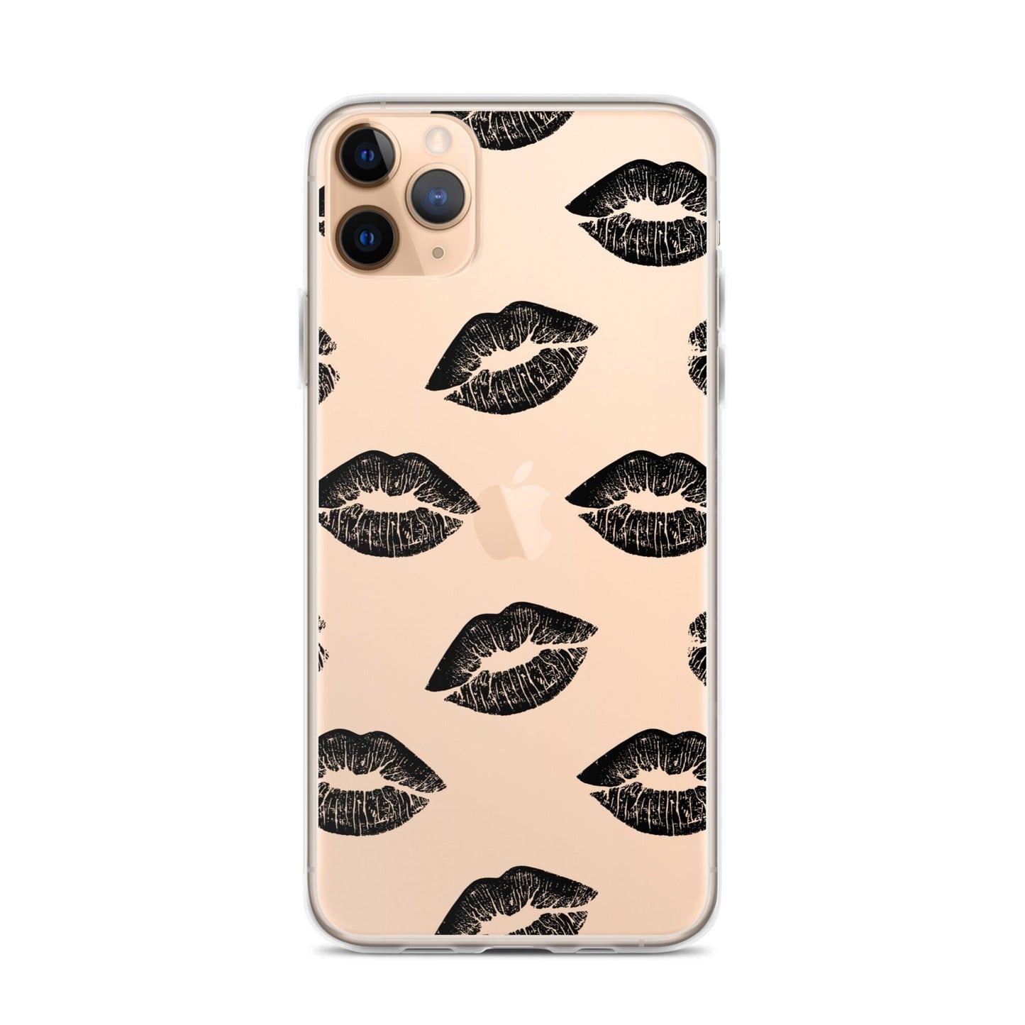 Lips in Black | Clear iPhone® Case 