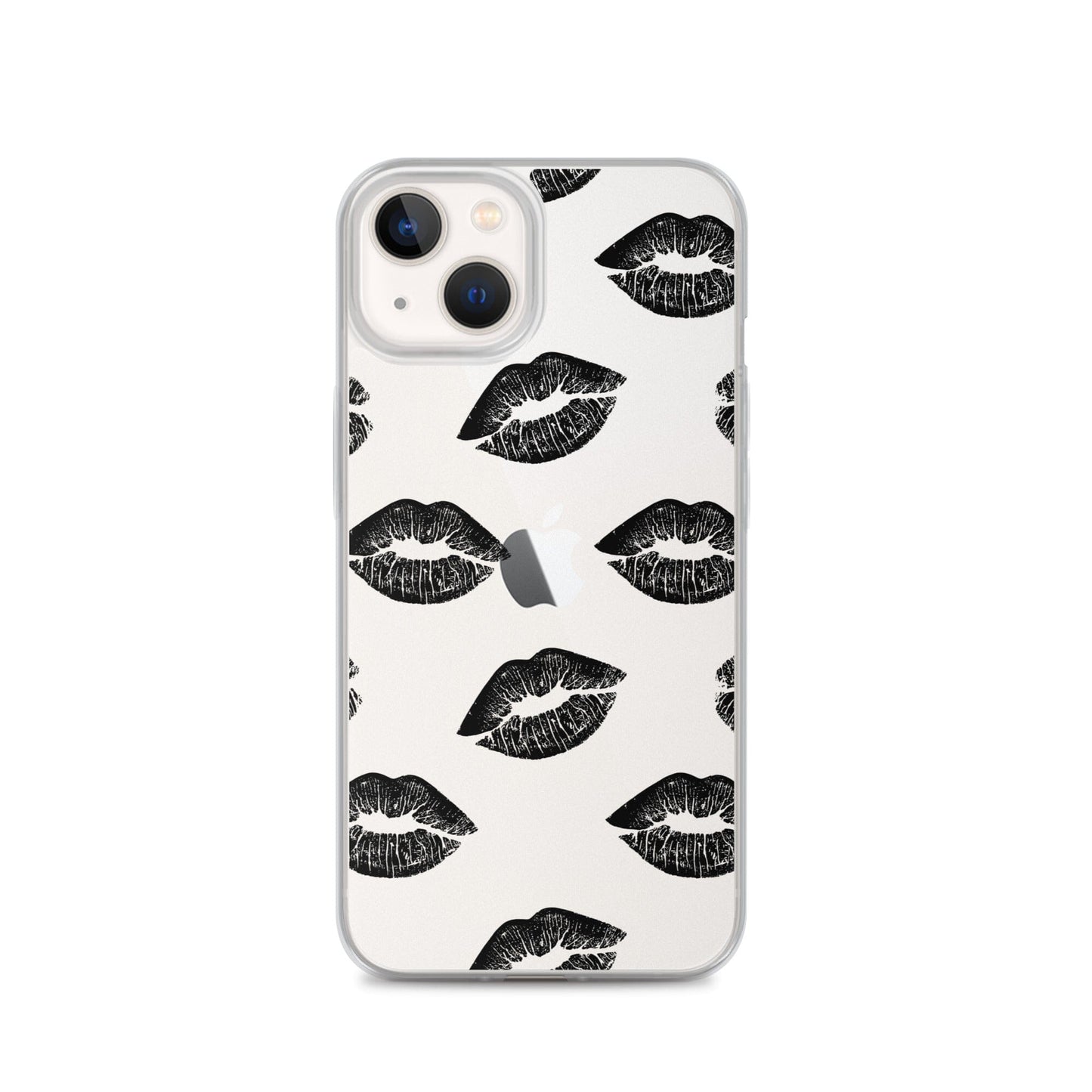 Lips in Black | Clear iPhone® Case 