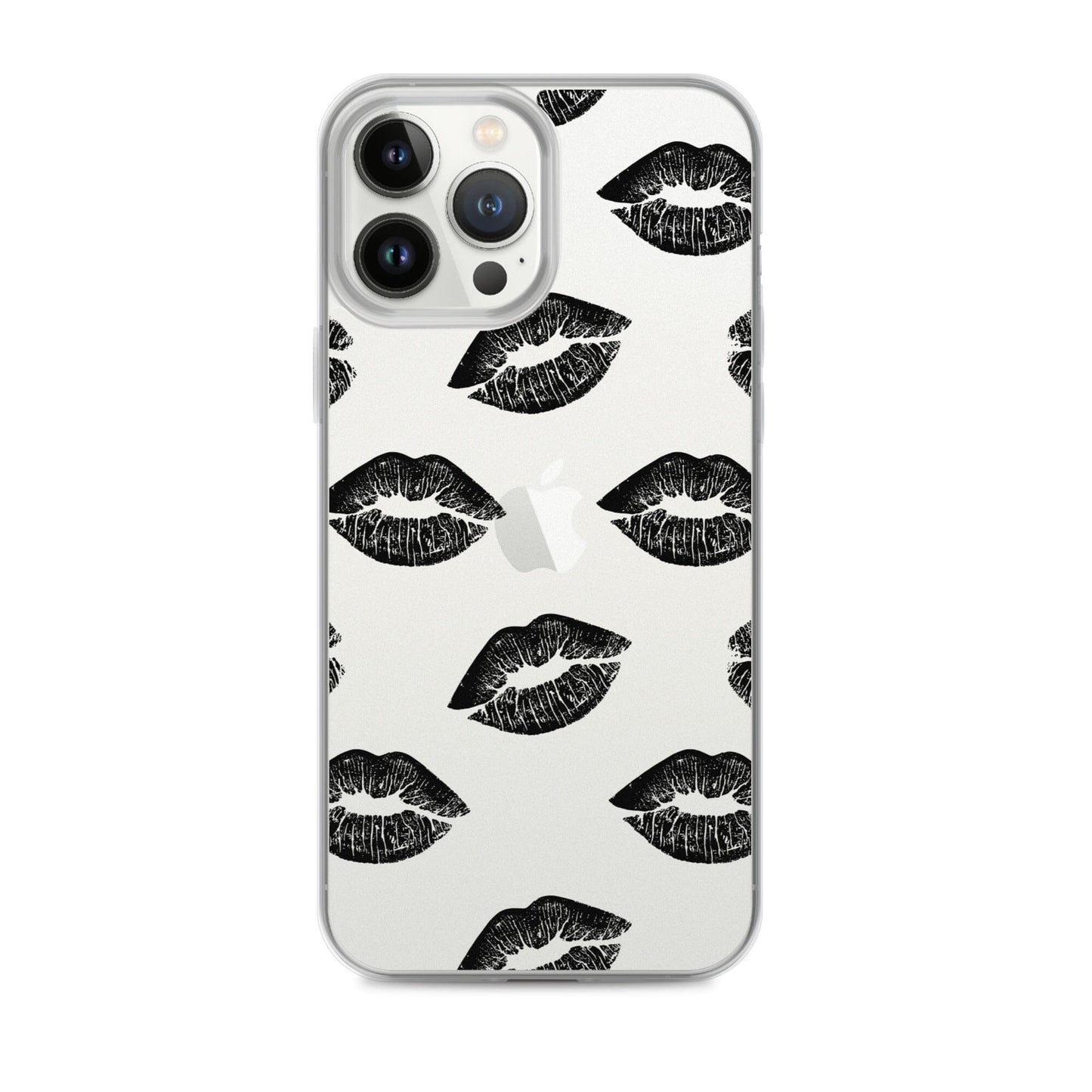 Lips in Black | Clear iPhone® Case 