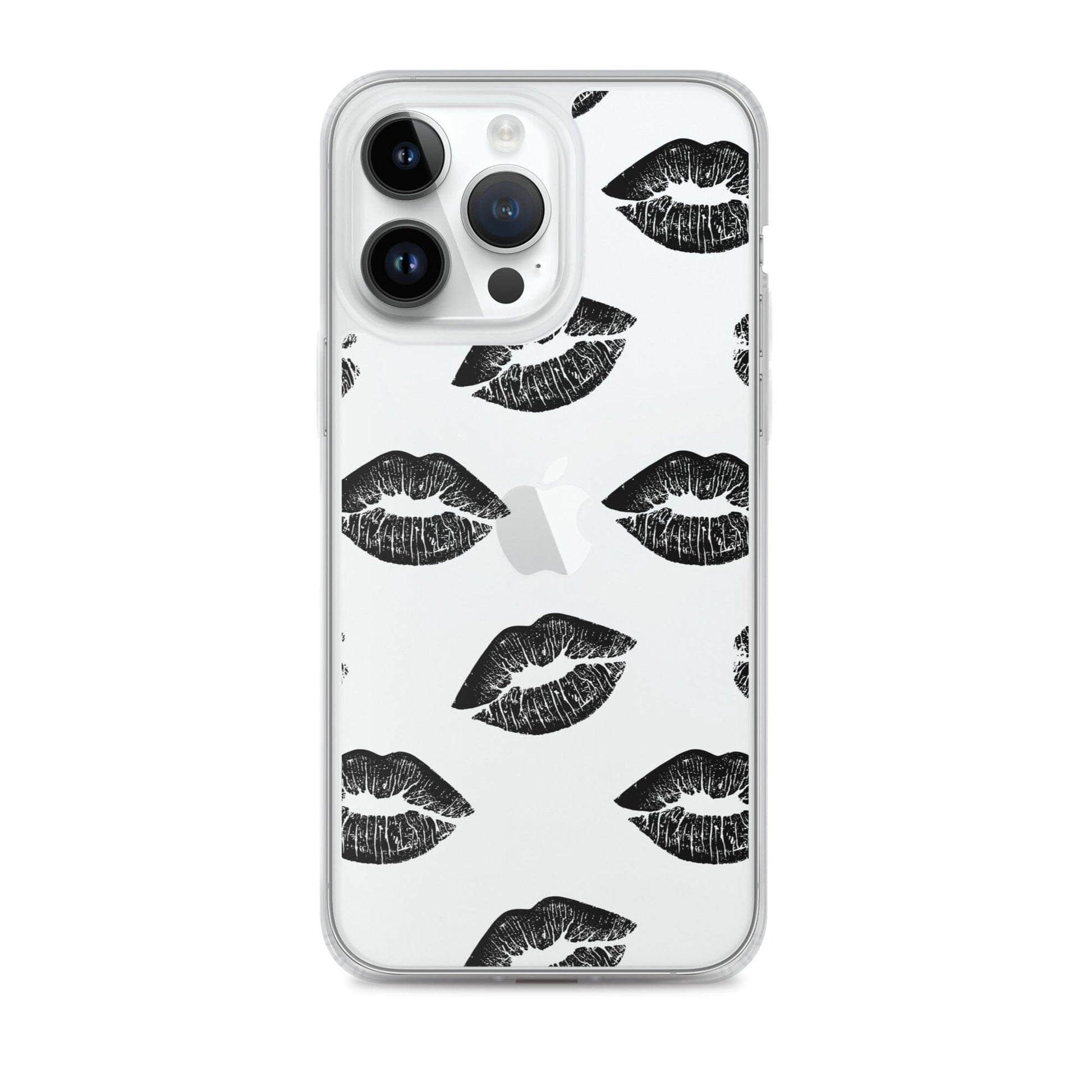 Lips in Black | Clear iPhone® Case 