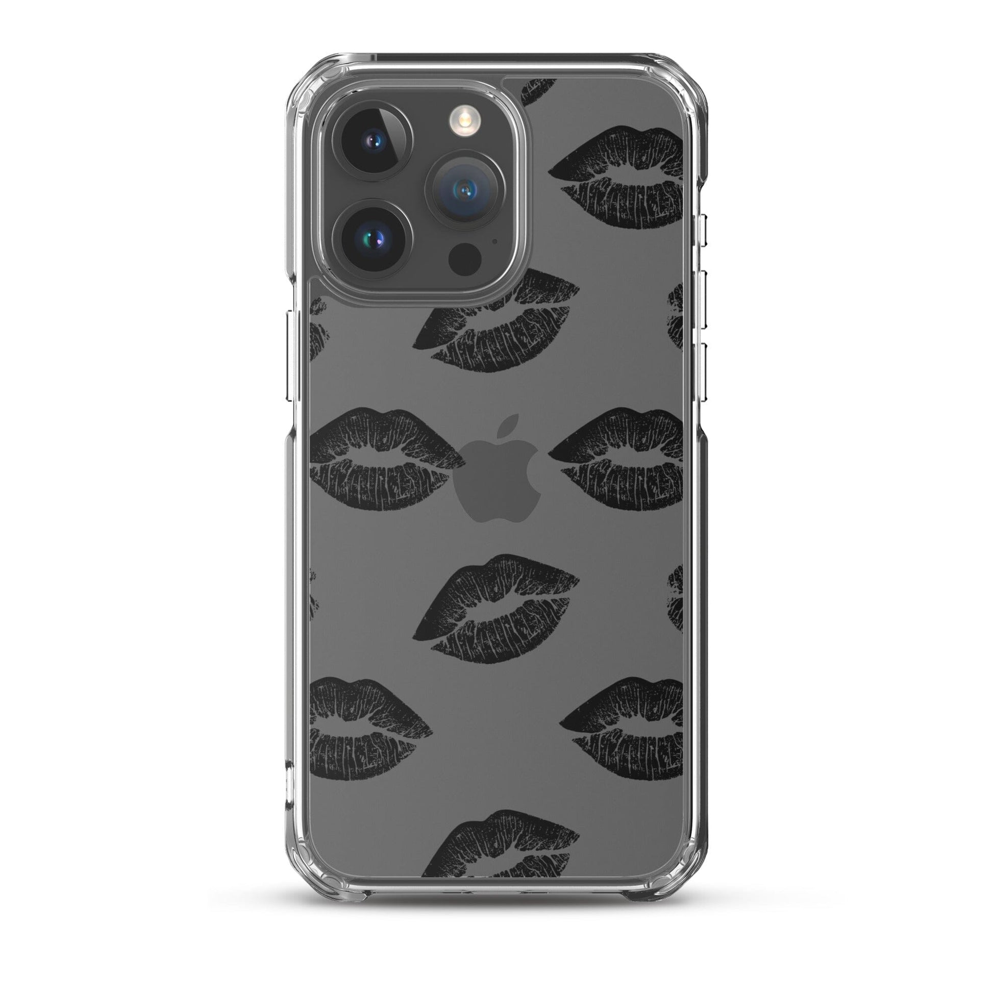 Lips in Black | Clear iPhone® Case 