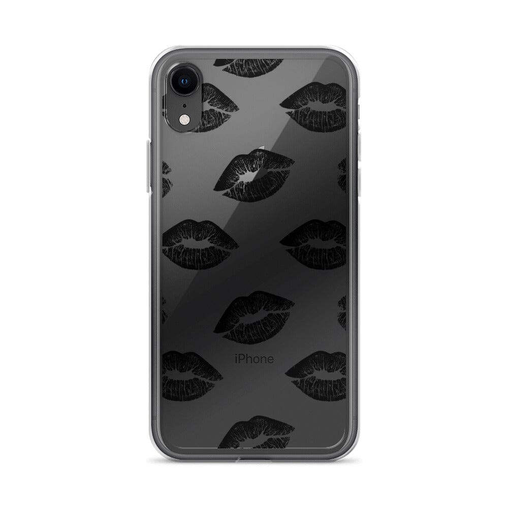 Lips in Black | Clear iPhone® Case 