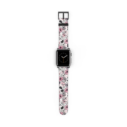 Pink and Gray Flowers | Apple Watch Band Accessories